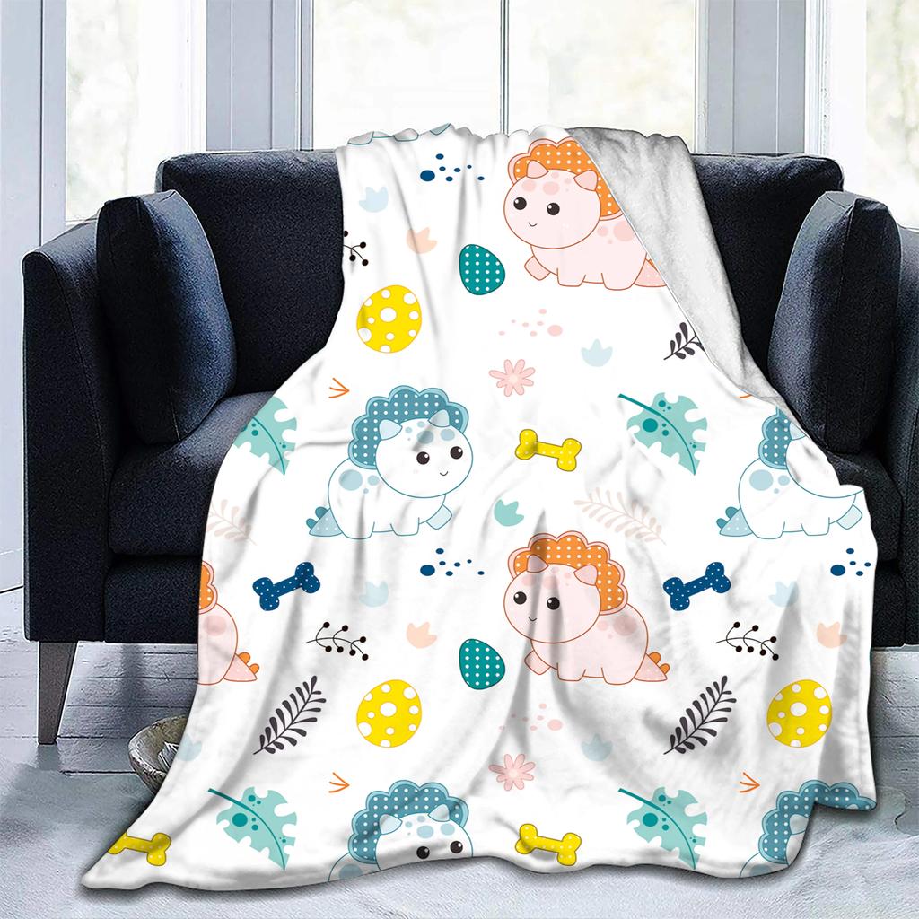 Dinosaur Throw Blanket Boys Gift Ancient Animal Flannel Fleece Blanket Dragon Blankets for Couch Sofa Bedroom Living Room