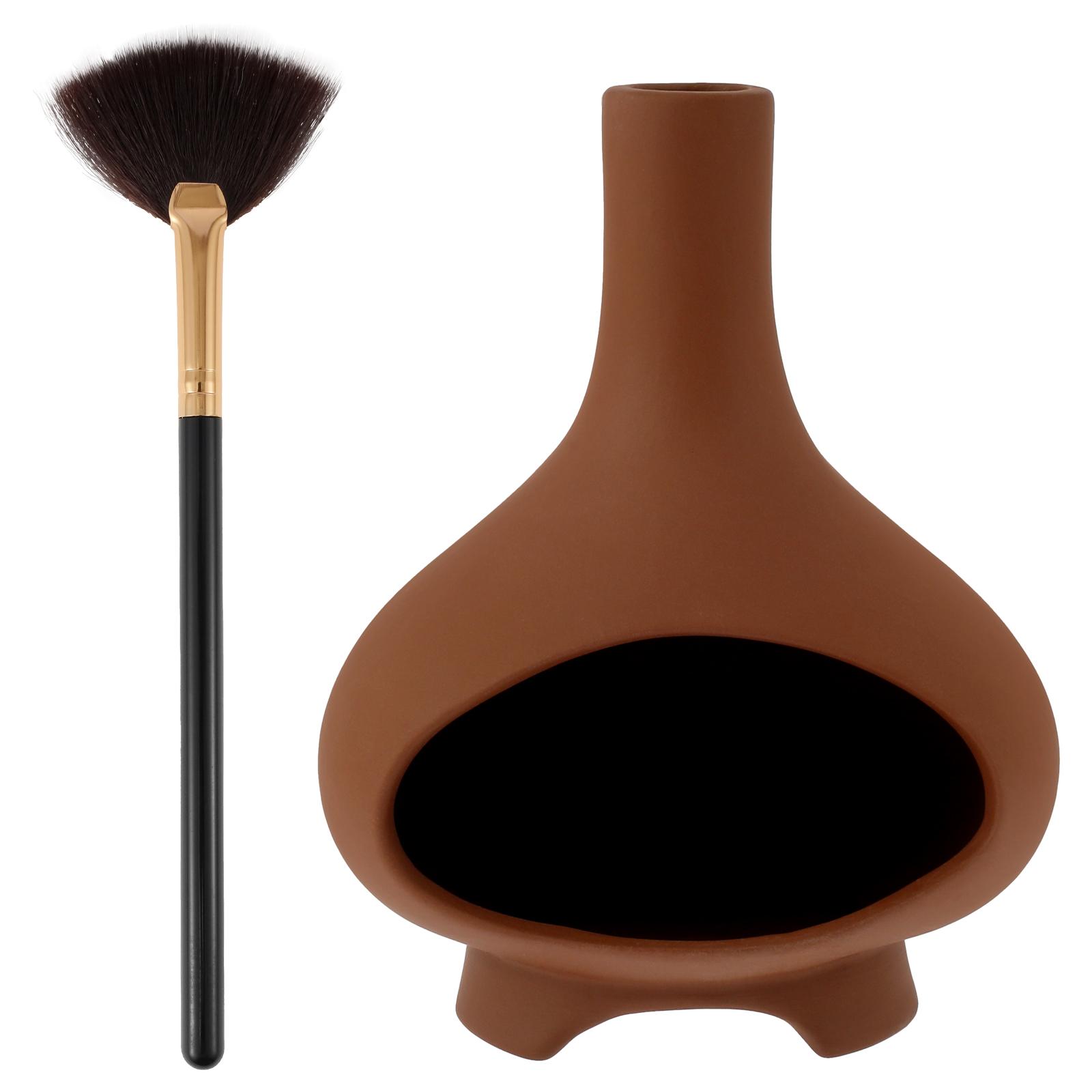 1 Pc Ceramic Incense Burner Elegant Incense Holder Handcrafted Palo Santo & Sage Burner for Yoga Meditation and Home Decoration