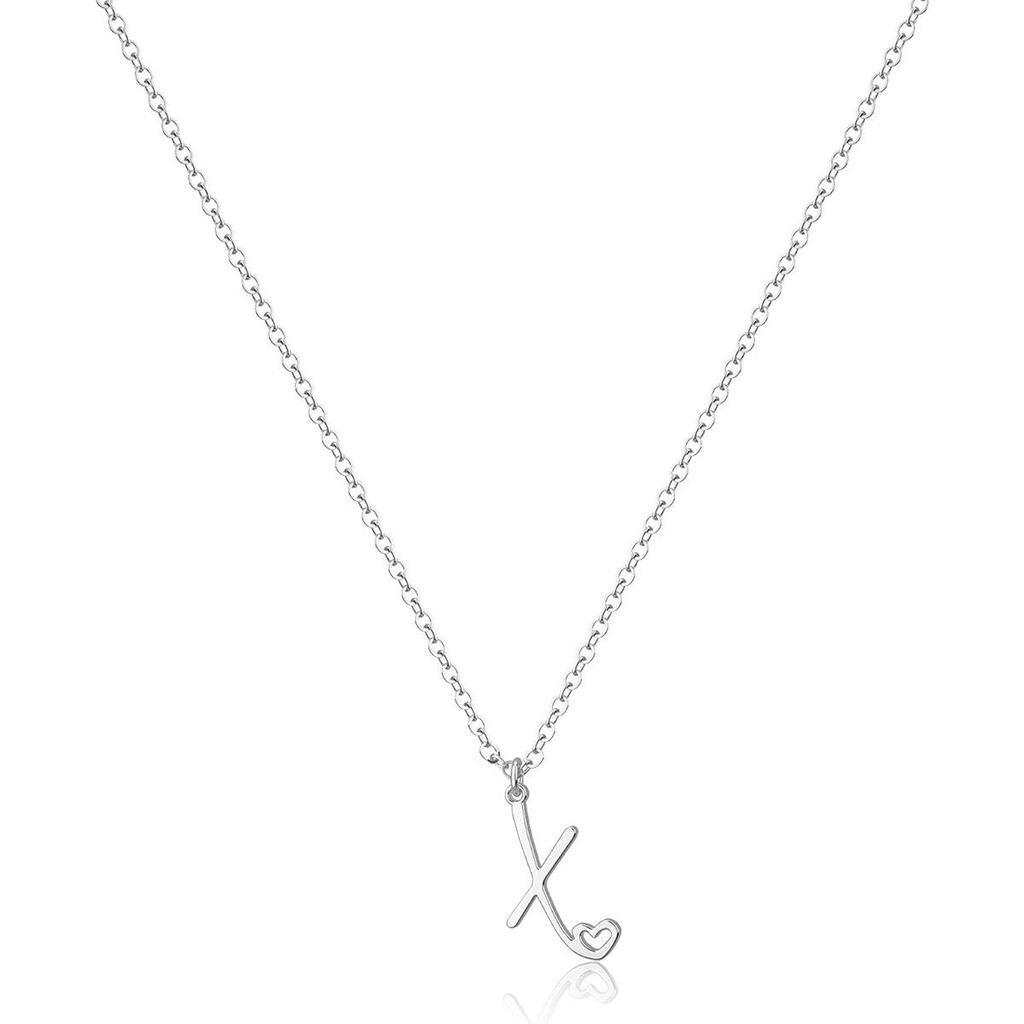 Stainless Steel Luxury Letter Necklace - Women's Stylish Clavicle Chain