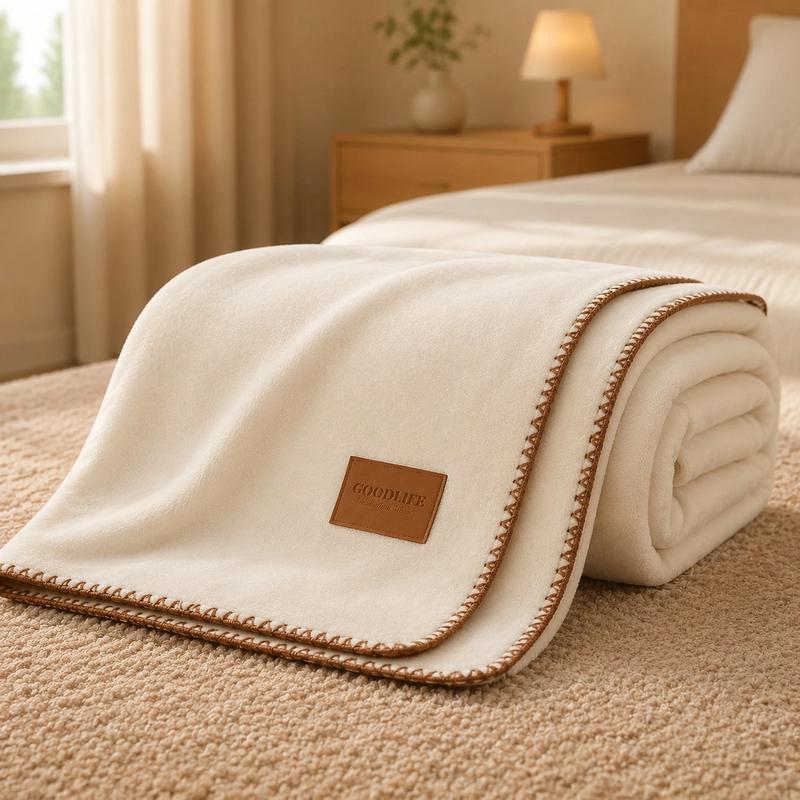 Dual-Sided Faux Cashmere Blanket - Soft