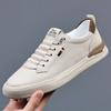 Fashion Spring Autumn Leather Casual Sneakers for Men Designer Soft-soled White Sports Shoes Male Fashion Board Light Shoes Man