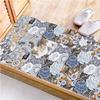 10 PCS PVC Tile Sticker Set Self Adhesive Removable Tile Waterproof Kitchen Bathroom Furniture Stairs Home Decor