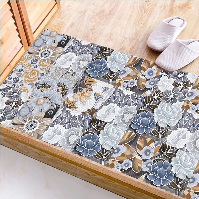 10 PCS PVC Tile Sticker Set Self Adhesive Removable Tile Waterproof Kitchen Bathroom Furniture Stairs Home Decor