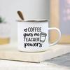 It Takes A Big Heart To Shape Little Minds Teacher Enamel Mug Creative Teacher School Water Cups Coffee Mugs Teachers Day Gifts
