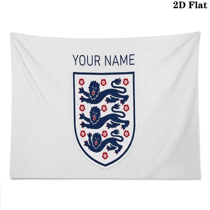 Custom Name,England Wall tapestry, aesthetic printed fabric blanket, suitable for bedroom, living room, and home decor.