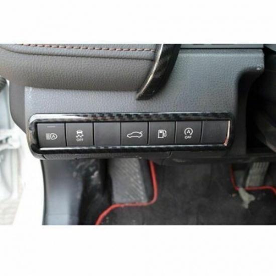 1PCS Frame Trim For Toyota Camry 2018- Headlight Switch Control Carbon Fiber
