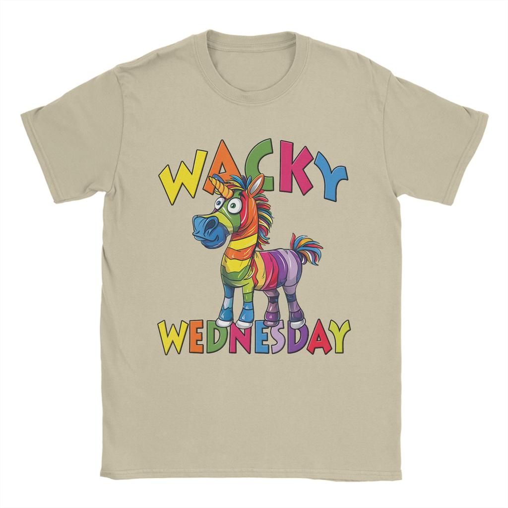 Unisexs Wacky Wednesday Spirit Week Party Day T Shirt Cotton Tops Leisure Short Sleeve Crewneck Tees Original TShirts