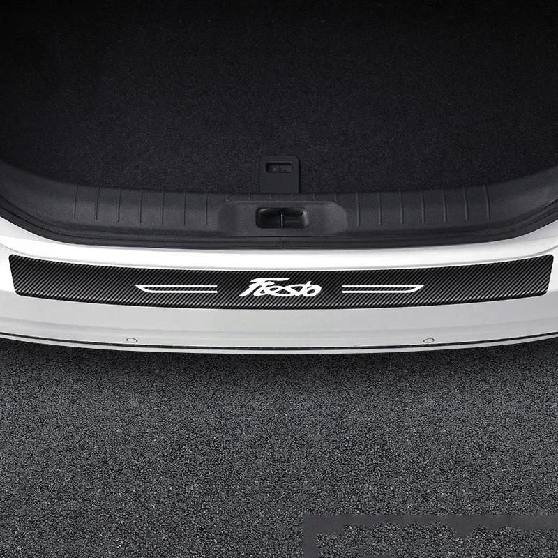 AJY1 For Ford Fiesta Logo Car Door Threshold Sill Protector Anti Scratch Waterproof Protective Film Decals Auto Interior Accessories