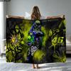 Valentino Rossi Motor Print Flannel Blanket High Quality Warm Comfortable Cover for All Seasons Perfect for Gifts Home Decor