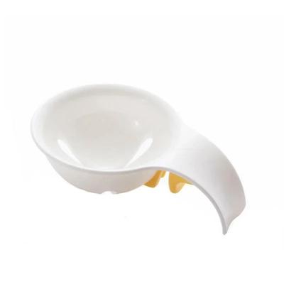 Séparateur de blancs d'œufs utile Gadgets de cuisine Séparateur de jaunes d'œufs Coque en silicone Bol à confiture coincé Bord du bol Blanc