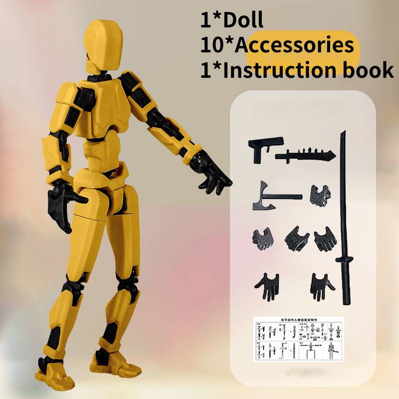 

Печать Экшн 3D Фигурка Робот Кукла Удачи Подвижный Строительный Блок Подарок Игрушки Yellow