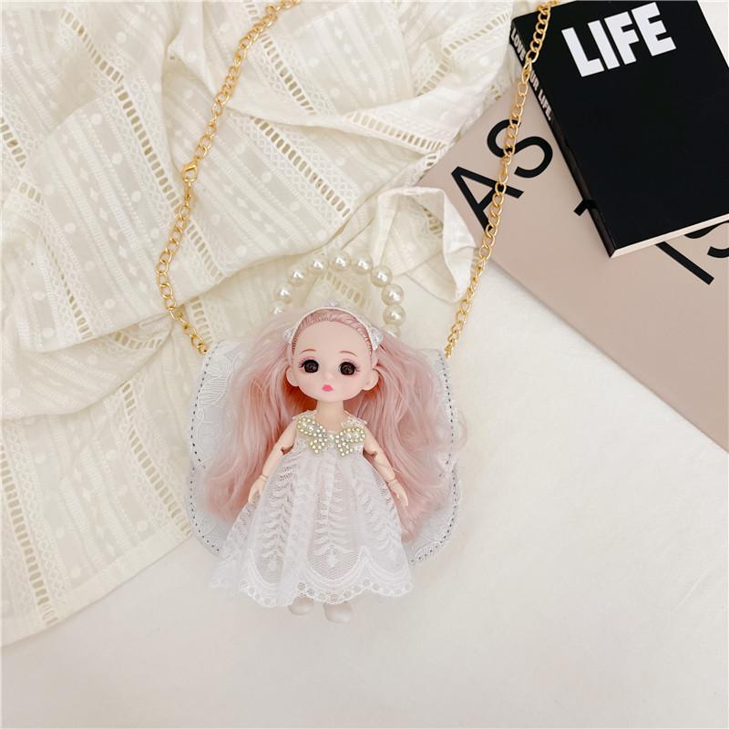 Fashionable Korean Style Mini Pearl Handbag For Kids With Cute Cartoon Design