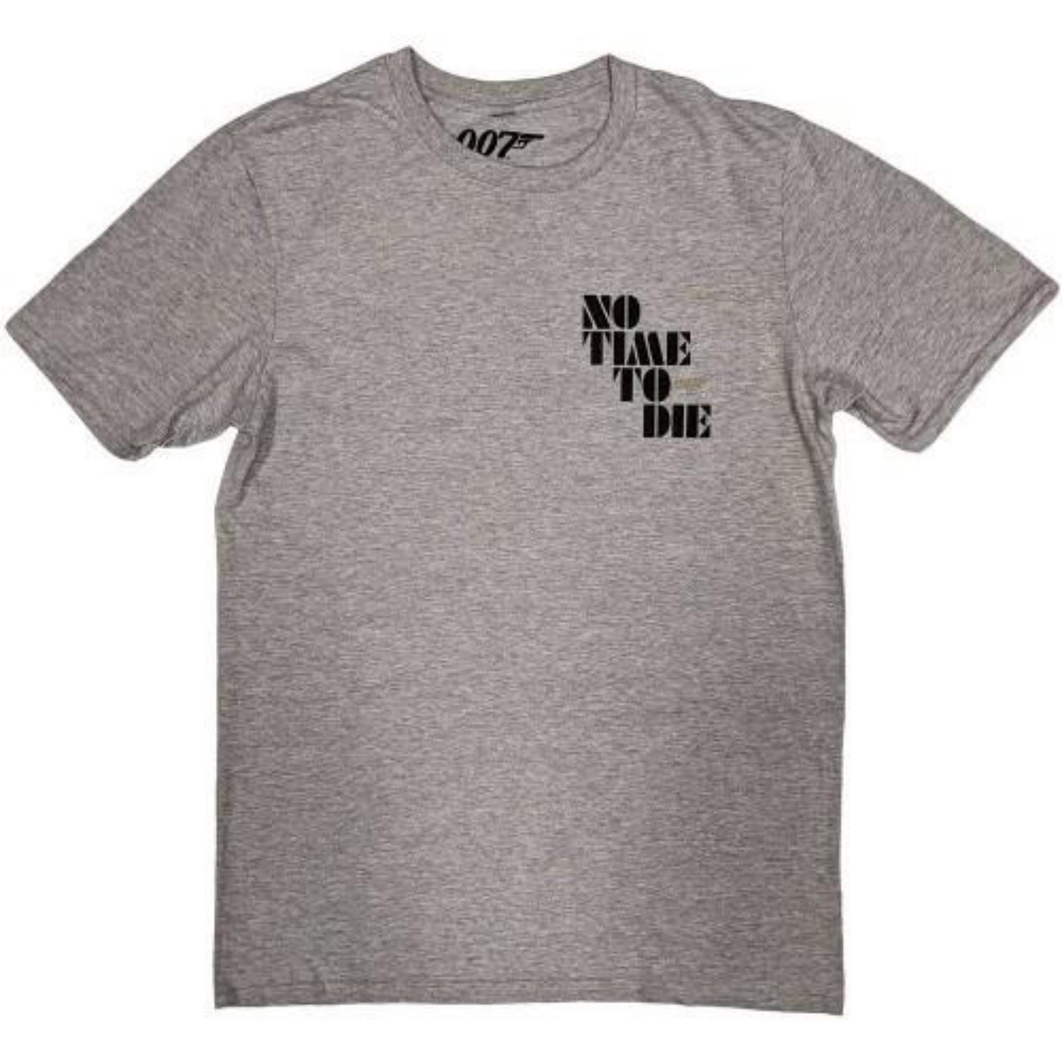 James bond Unisex Adult No Time To Die Back Print Logo T-Shirt S чёрный