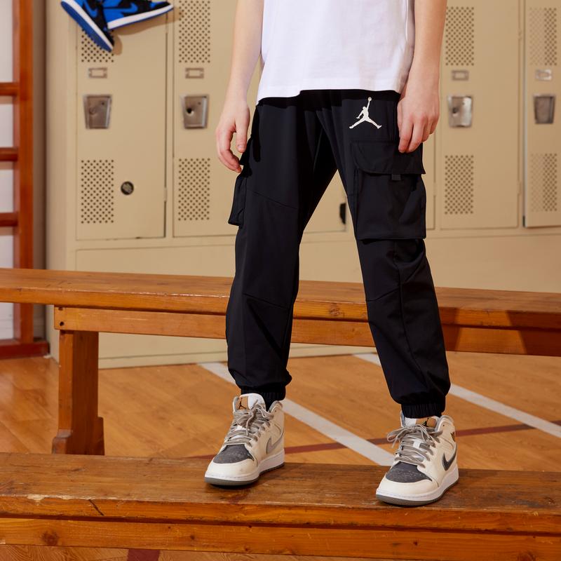 Jordan Simple Breathable Versatile Casual Pants Kids Bottoms Black JD2322039GS-002