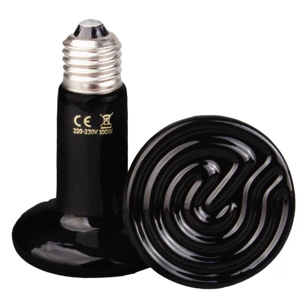 220V Ceramic Emitter Heat Lamp Bulb Infrared Animals Heater Frog Snake Lizard
