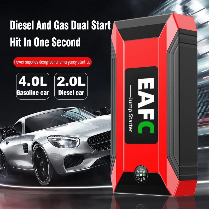 2000A/1200A/600A Car Jump Starter Device Power Bank for Car Battery Emergency Starting Petrol Diesel 12V Car Booster Starter