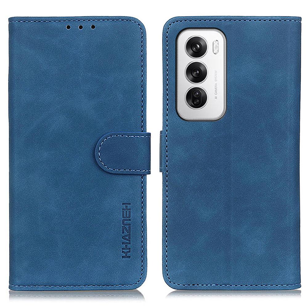 

ХАЗНЕХ для Oppo Reno12 5G (Глобальный) Чехол из ПУ кожи с ретро текстурой A