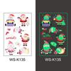 In-Stock Luminous Christmas Temporary Tattoo Stickers for Holiday Party & Window Decoration Gifts