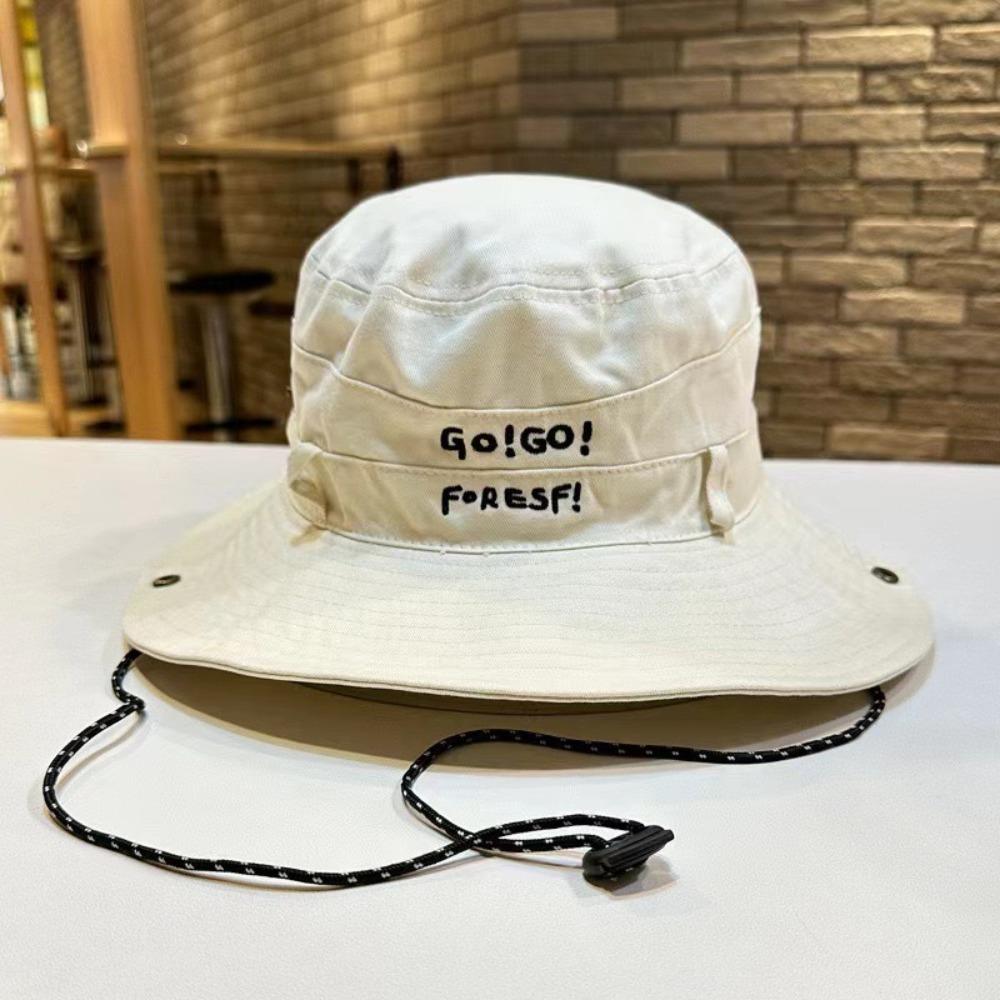 Big Brim Bucket Hat Y2K Sun Protection Hat Fashion Fisherman Hat  Hiking