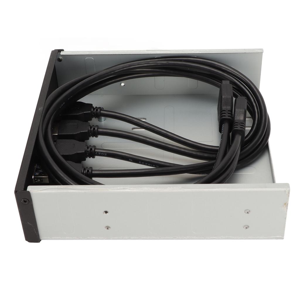 5.25in USB 3.0 Front Panel Hub 4 Ports 5Gbps High Speed 19pin USB Front Panel Hub for PC Computer