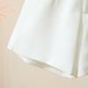 Elegant White High-Waisted Women's A-line Wide-Leg Suit Shorts - Summer 2026 Collection