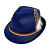 Bavarian Feather Decors Hat Fedora Hat Costume Cosplay Cap Fashion Oktoberfest Hat  Halloween