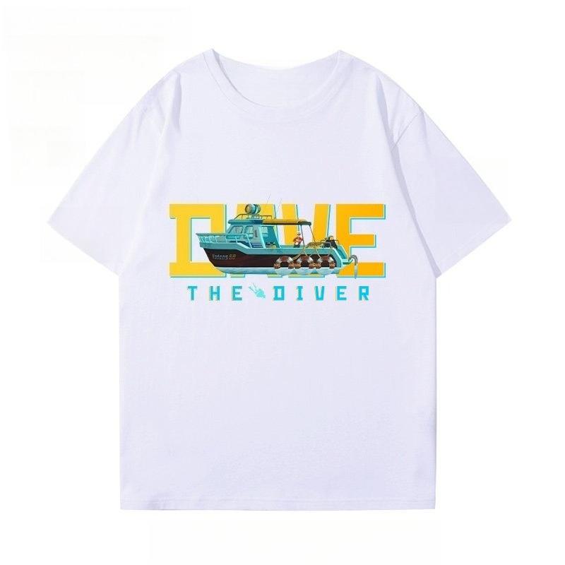 Diver Daves Shortsleeved Cotton 2026 New Cotton Summer Tshirt with A Summer Shortsleeve Design Tshirt for Unisex