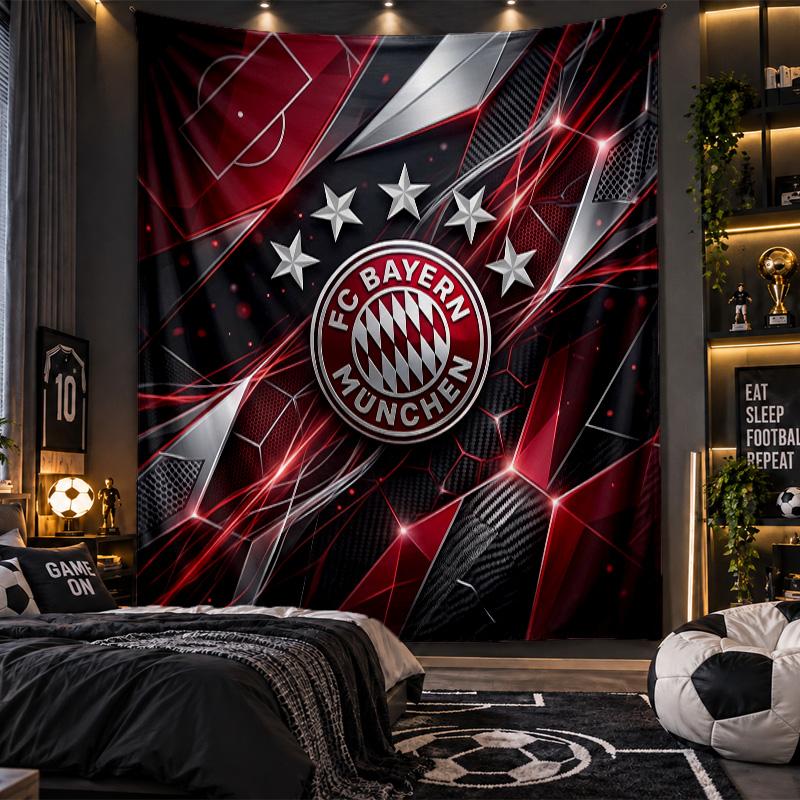 Arazzo da Appendere alla Parete Tessuto con Stampa del Bayern Monaco per Soggiorno Camera da Letto Decorazione per la Casa