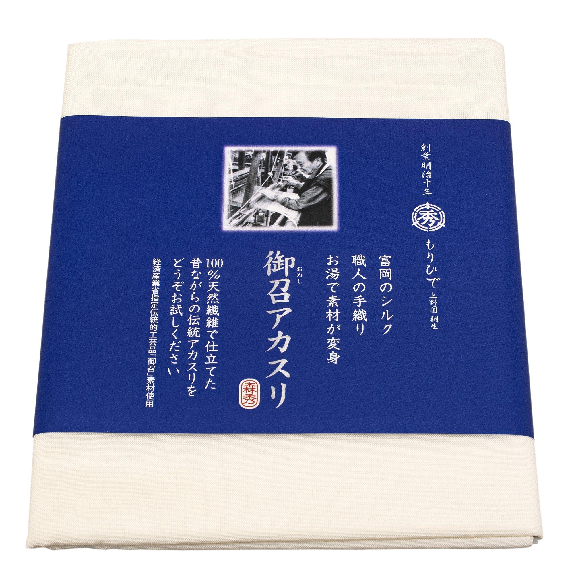 

Morihide Textile Akasuri Silk Unbleached 120 x Полотенце для душа Domestic Silk Akasuri в [Tomioka / 40 см] 100% (Сделано в Японии)