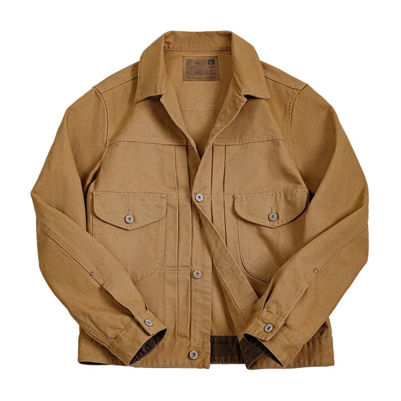 

Куртки Maden Vintage Heavyweight Canvas Rancher с воротником сзади, джинсовая куртка с принтом в стиле Paris Button Design для мужчин, верхняя одежда на осень и карманы XXL