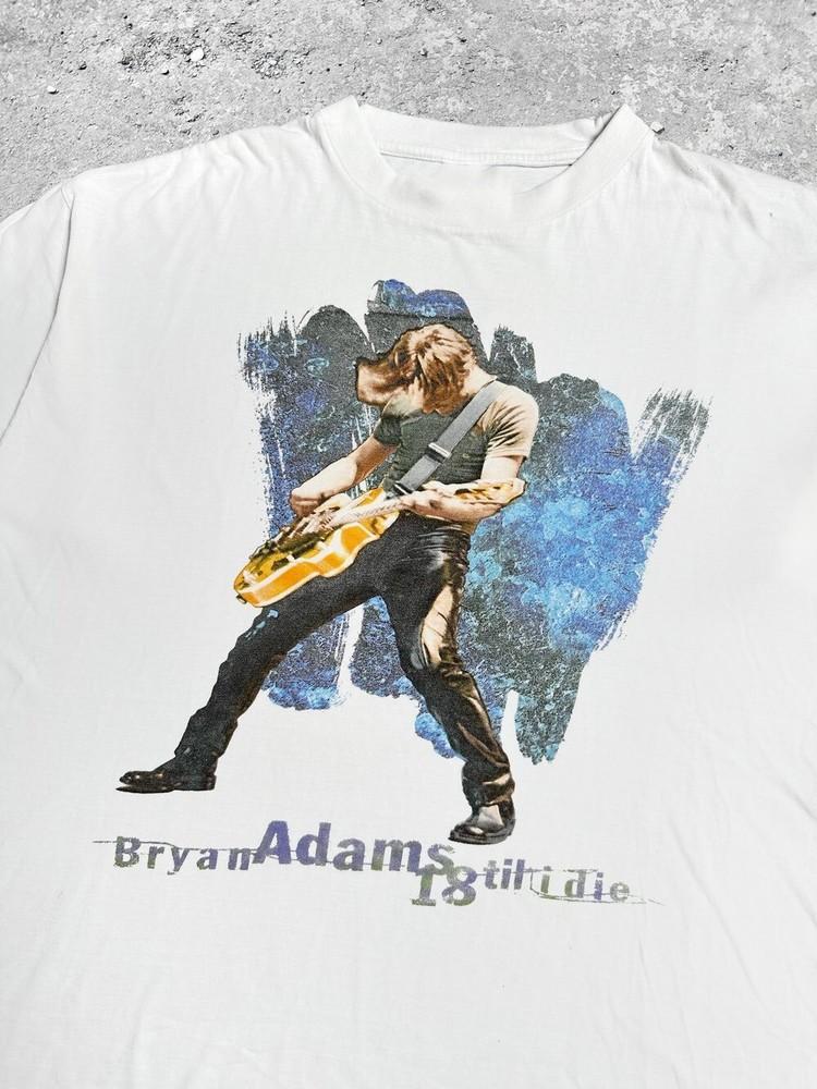 

Bryan Adams 1996 18 Till I Die White T-Shirt Heavy Cotton Full Size BL1098 XL