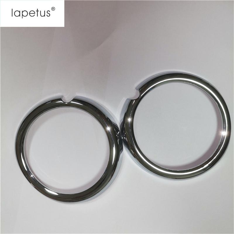 Anel de Moldura da Lâmpada de Neblina Dianteira Círculo Frame Cobertura Acabamento ABS Cromado Acessórios de Decoração Para Mitsubishi Outlander 2015 -
