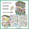 Infeel.Me My Little House: 2.5D Scenery Miniature Stickers for DIY Journal & Collage