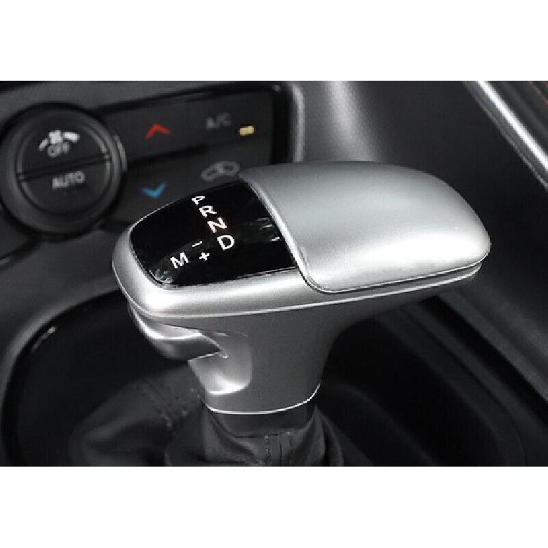For Dodge Challenger 2015-2023 Matte Silver Center Console Gear Shift Knob Trim