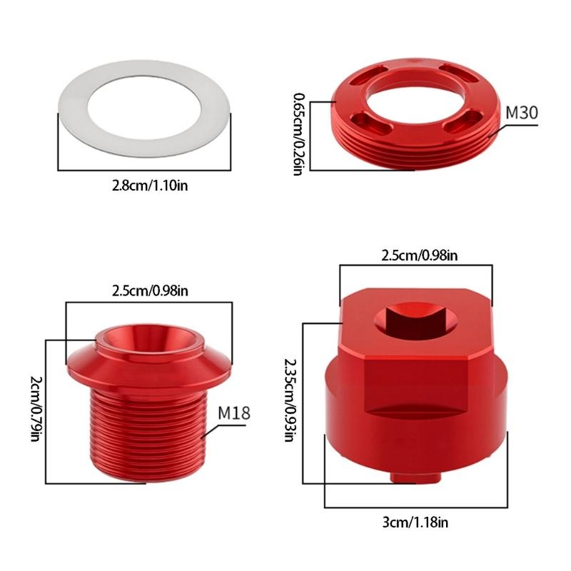Bicycles Crankset Cover Bolt Screw Dust Cap Cranks Arm Fixing Bolt Road Bicycles Part For Smooth Cycling Experience