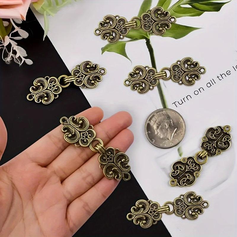 

Ханфу Ціпао Мати Ґудзик Гачок Ґудзик Китайський Стародавній Стиль Декоративне Пальто Пальто Вітрівка Ґудзик 1 pair різнокольоровий