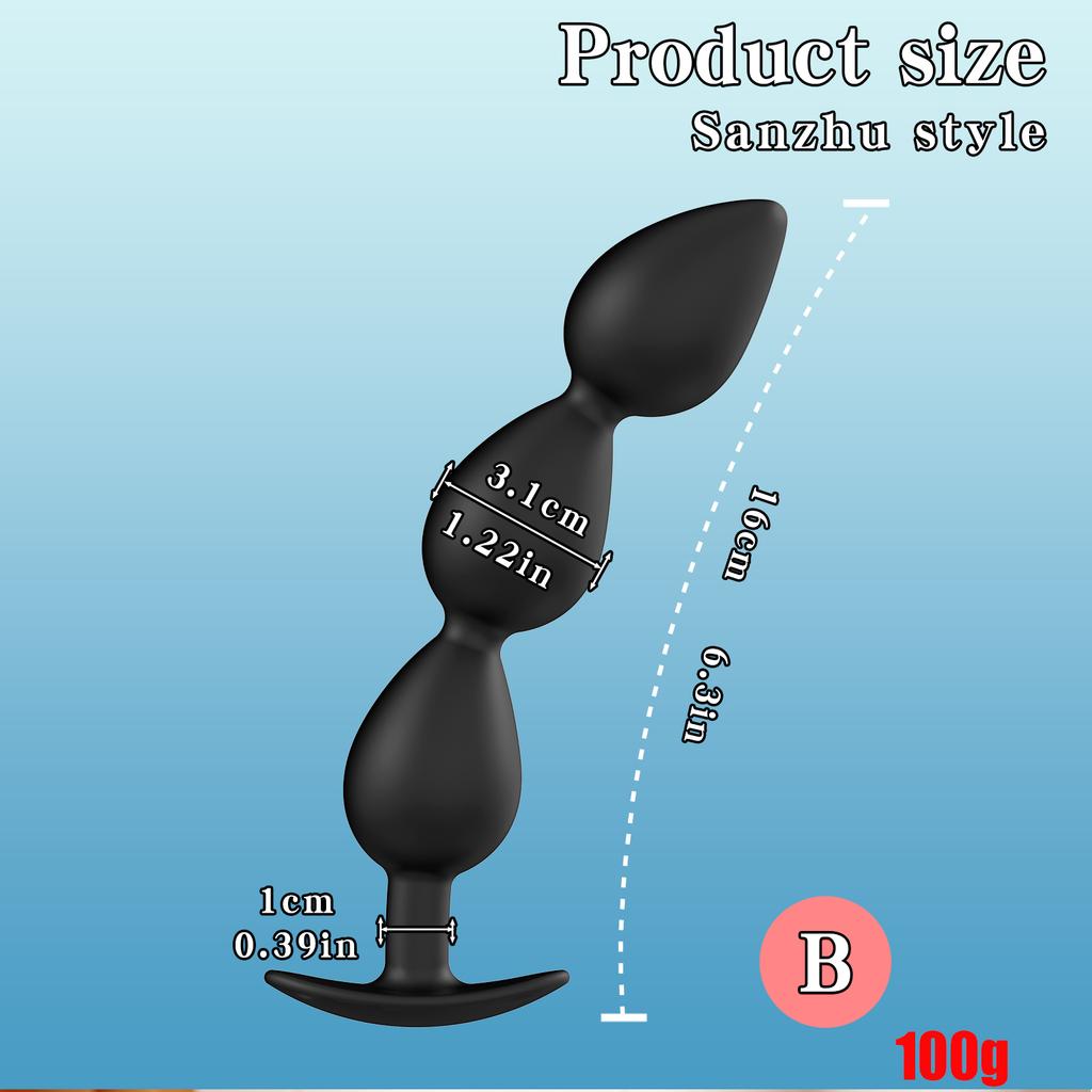 Hot Selling Wearable Anal Plugs With Steel Balls Analplug Buttplug Butplug Fake Dildo For Women Men Anal Beads Adult 18 +Sextoys