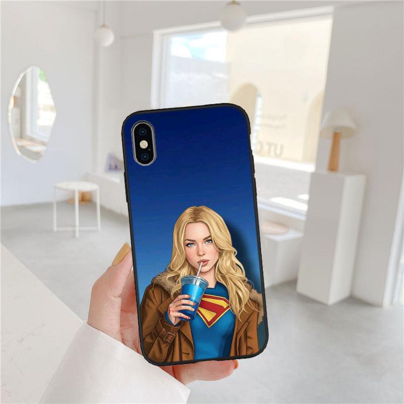 PP60 Supergirl Soft Shell Phone Case for Xiaomi Xiaomi Poco M4 M5 M6 M7 X3 X6 X7 F8 Ultra Pro GT NFC