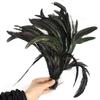 25-30cm Rooster Tail Feather Chicken Feather Bulk for DIY Wedding Party Carnival Materials Plumes Headwear Decoration