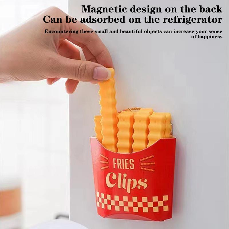 

12 штук с магнитным зажимом для упаковки картофеля фри, креативный зажим для упаковки закусок