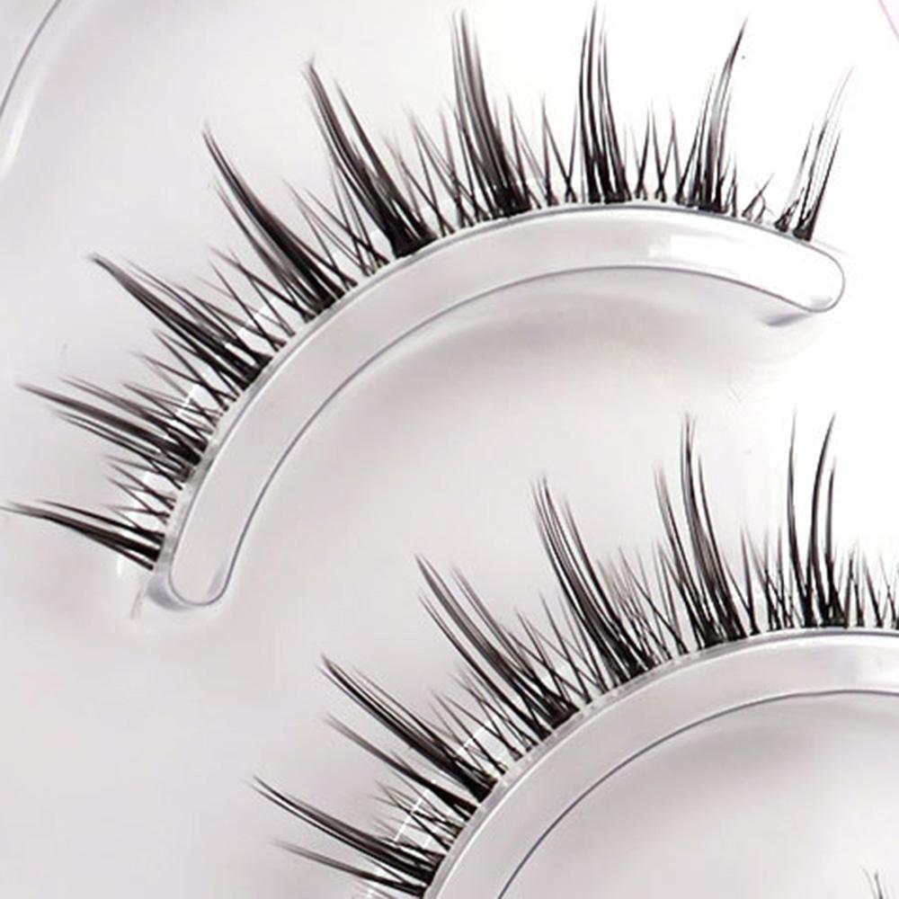 5 Pairs Realistic Curl False Eyelashes Soft Non Irritation Fluffy Eyeslashes for Daily Working or Stage Makeup