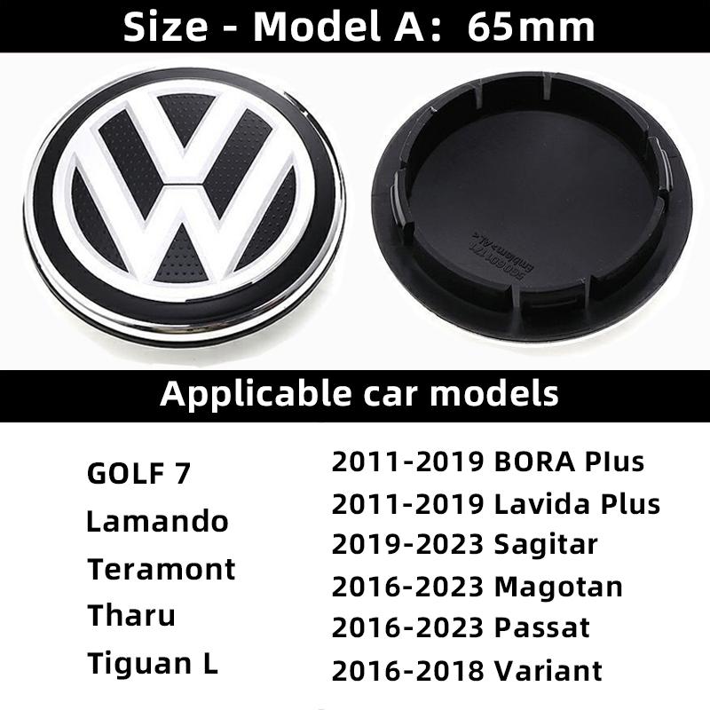2026 Hot For VOLKSWAGEN VW Car Wheel Hub Cover Tires Rim Center Replace Cap Accessories For VW Polo GOLF C-TREK CC Sagitar Jetta