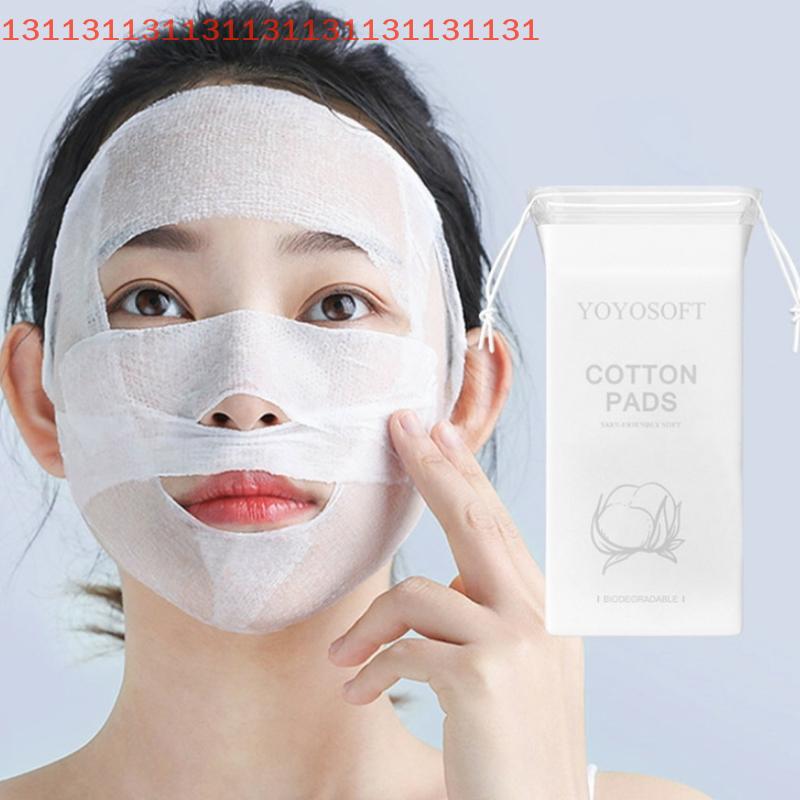 50/100 Pcs Ultra-Thin Stretchable Wet Compress Cotton Pads Open Type Facial Moisturizing Makeup Remover Soft Skin Care