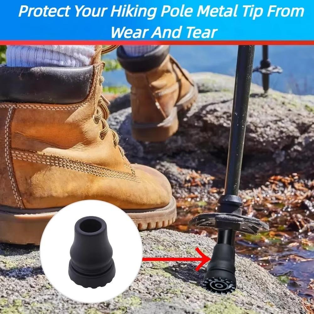 16-22mm Rubber Cane Tips Non-Slip Walking Stick Tips Non-Slip Crutches Accessories  Climbing Hiking