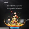Sanhe 30cm Rust-Resistant Hammered Iron Wok