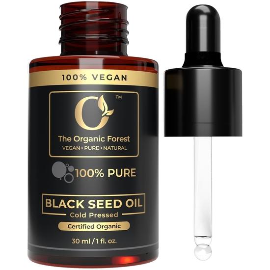 Huile de Nigelle 100% Végétale pour la Croissance des Cheveux - Huile de Kalonji Biologique Pressée à Froid pour les Soins de la Peau et des Cheveux | Sans Hexane | Gouttes de Graines de Cumin Noir
