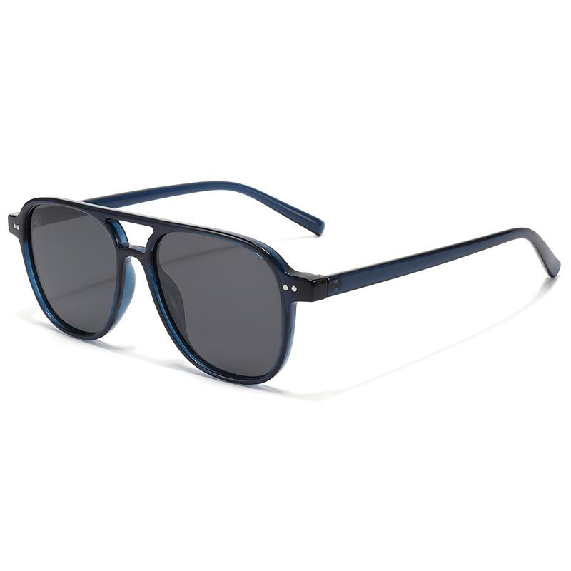 Vintage Men Women Big Polarized Sunglasses Men Square Shades Brand Designer UV400 Eyewear Oculos De Sol Double Beam Eyeglasses