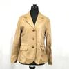 Nuovo Quaranta / Sheepskin Leather Jacket [Women’s M / 38 / Beige] Fully Lined