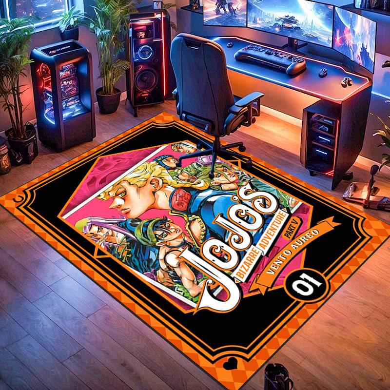 JoJo's Bizarre Adventure: Epic Characters Vibrant Art carpet Living room and bedroom mats printing Christmas gifts Fashion Art