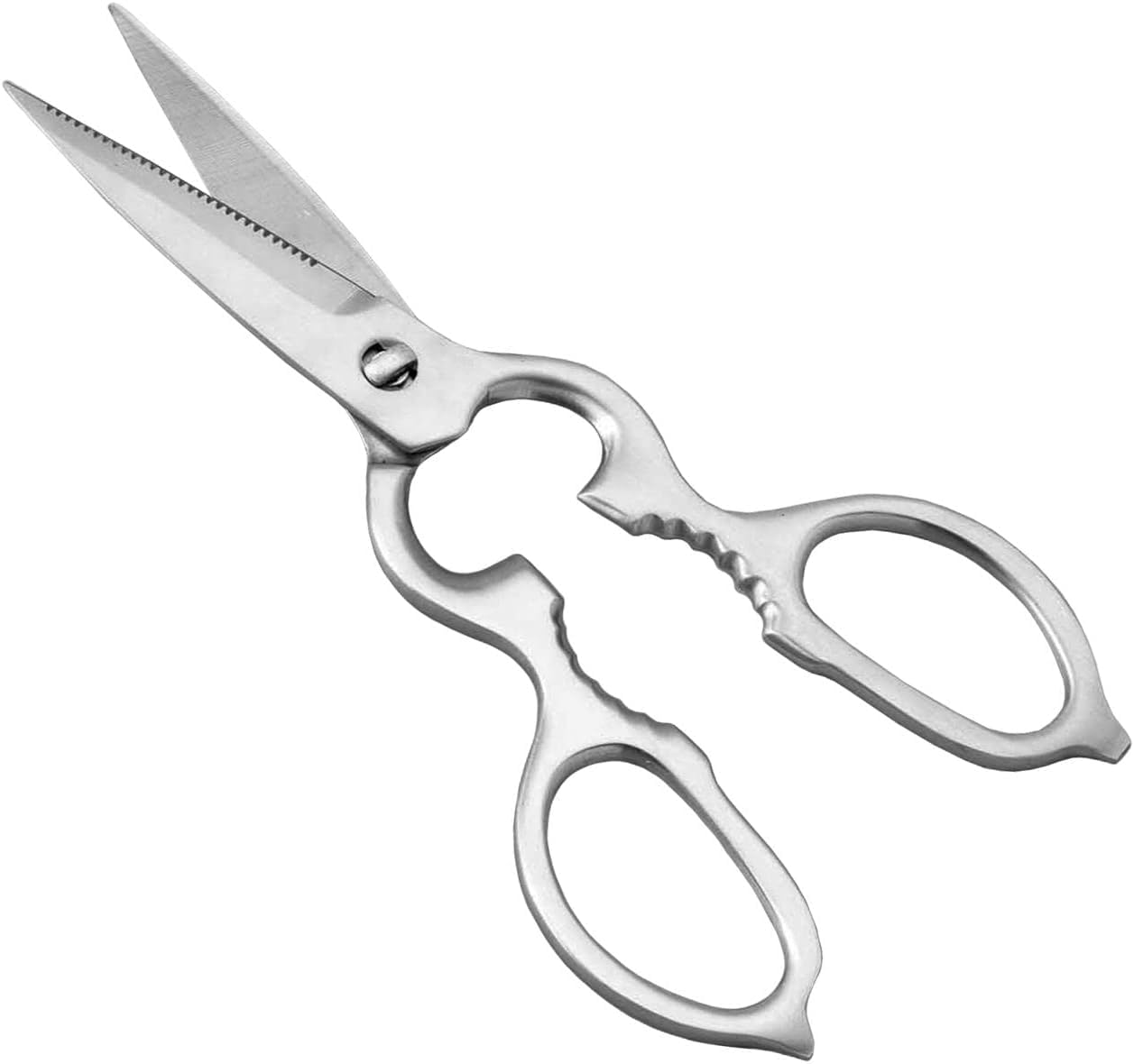 

кухонные кулинарные серебристые полностью из нержавеющей стали ножницы, съемные, приспособление,